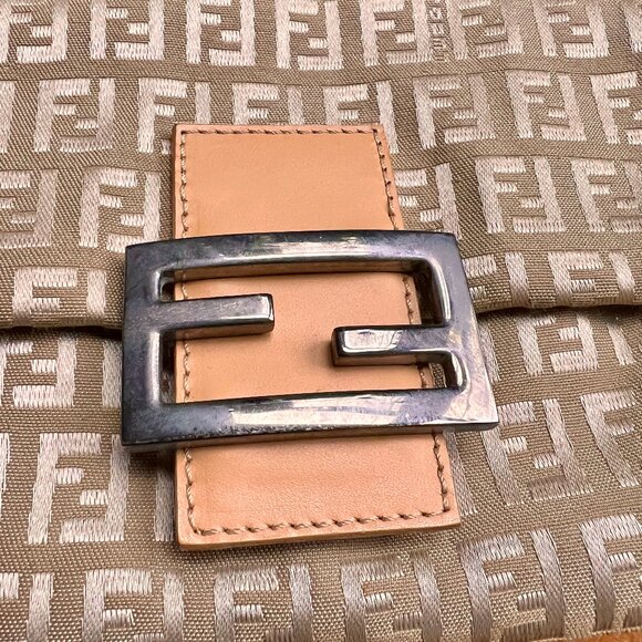 Authentic Vintage Fendi Zucchino Pouchette in near pristine condition - Picture 12 of 14